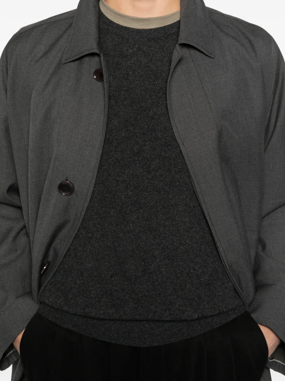 Canali Trui met ronde hals Grijs