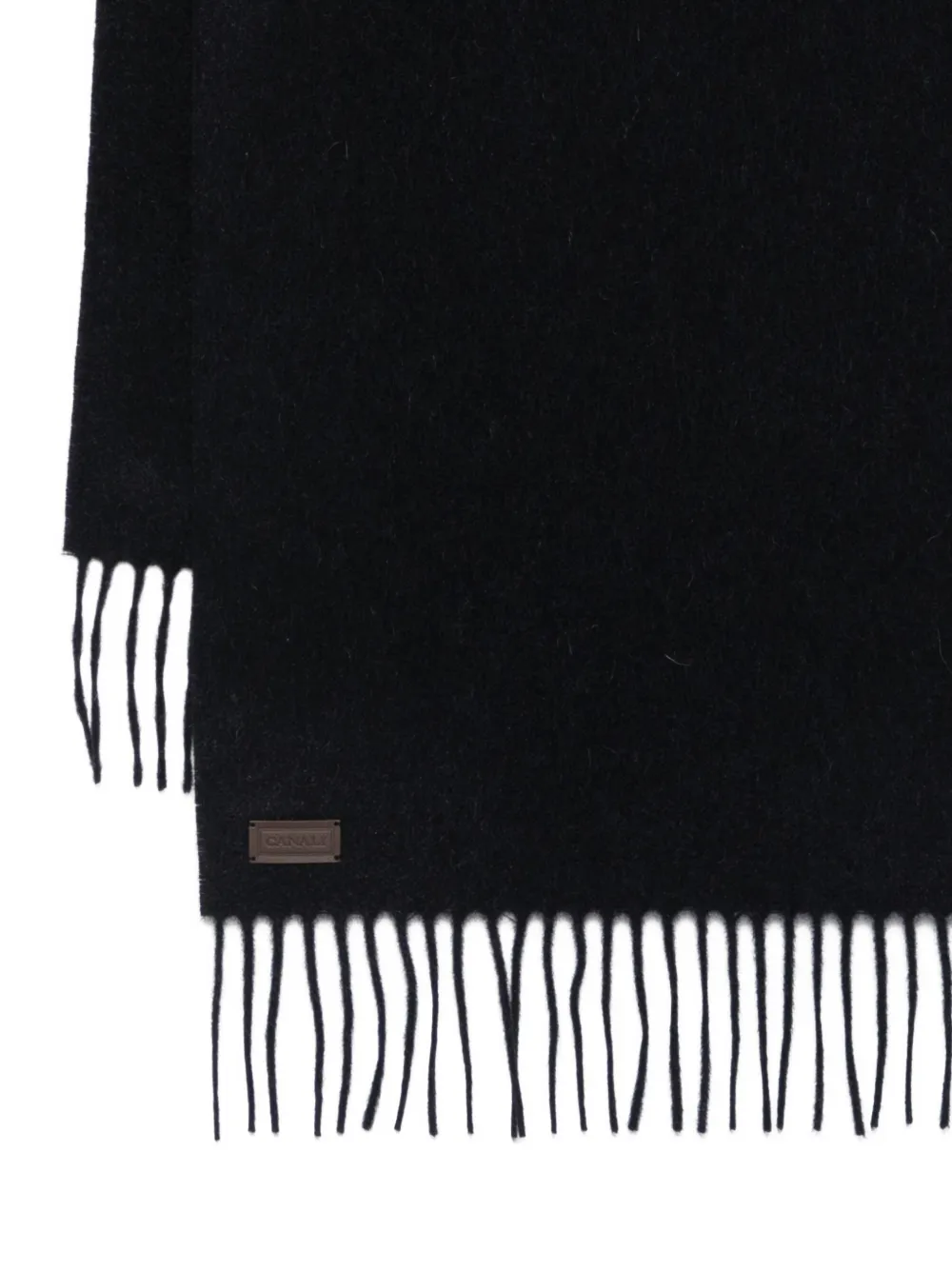  Canali Fringed Scarf - Blue 
