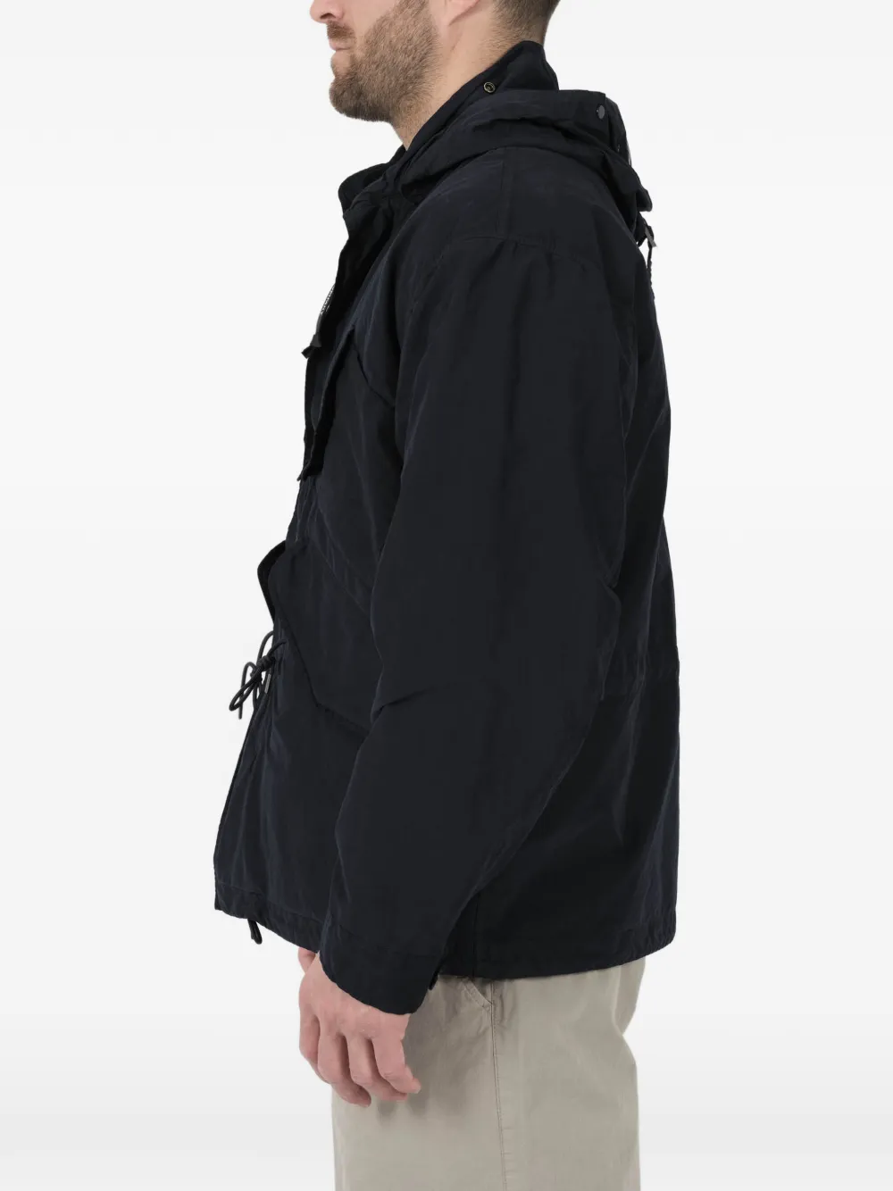 C.P. Company Jack met capuchon en Goggle-detail Zwart