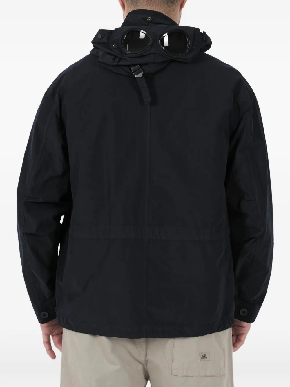 C.P. Company Jack met capuchon en Goggle-detail Zwart
