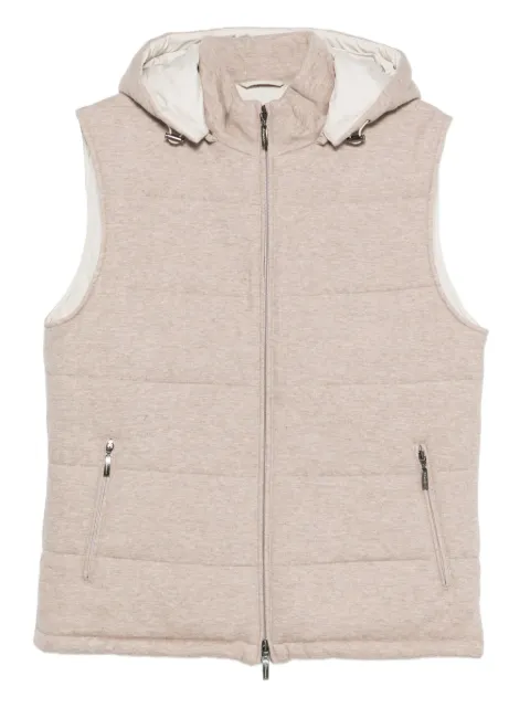 Doriani Cashmere zip-fastening vest