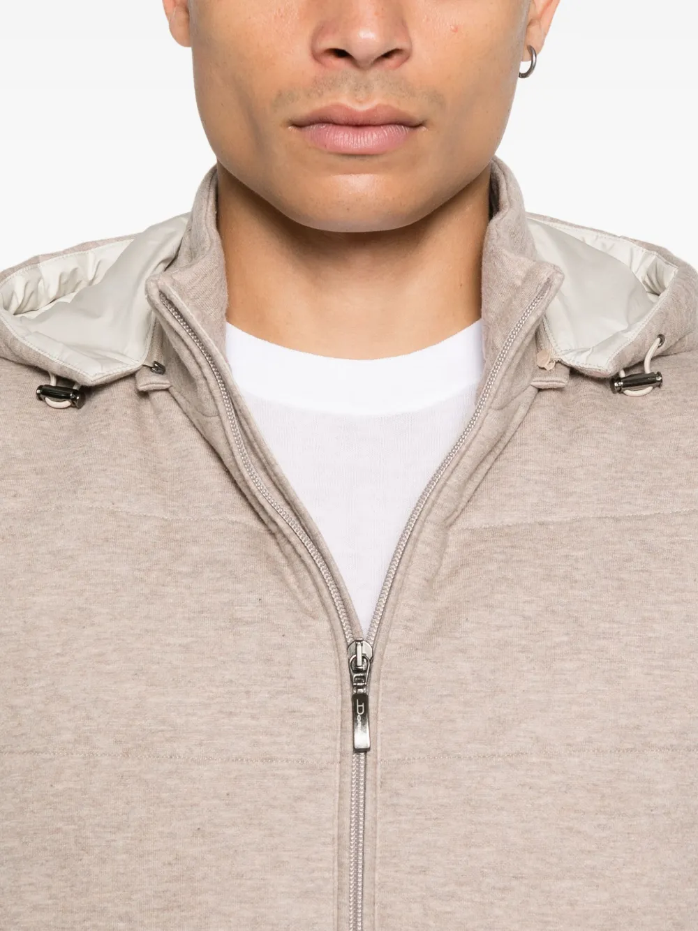 Doriani Cashmere Spencer met ritssluiting Beige