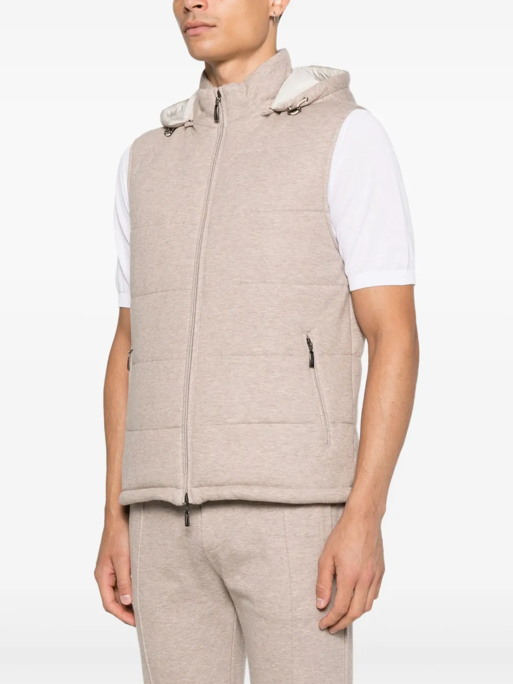 Doriani Cashmere Spencer met ritssluiting Beige