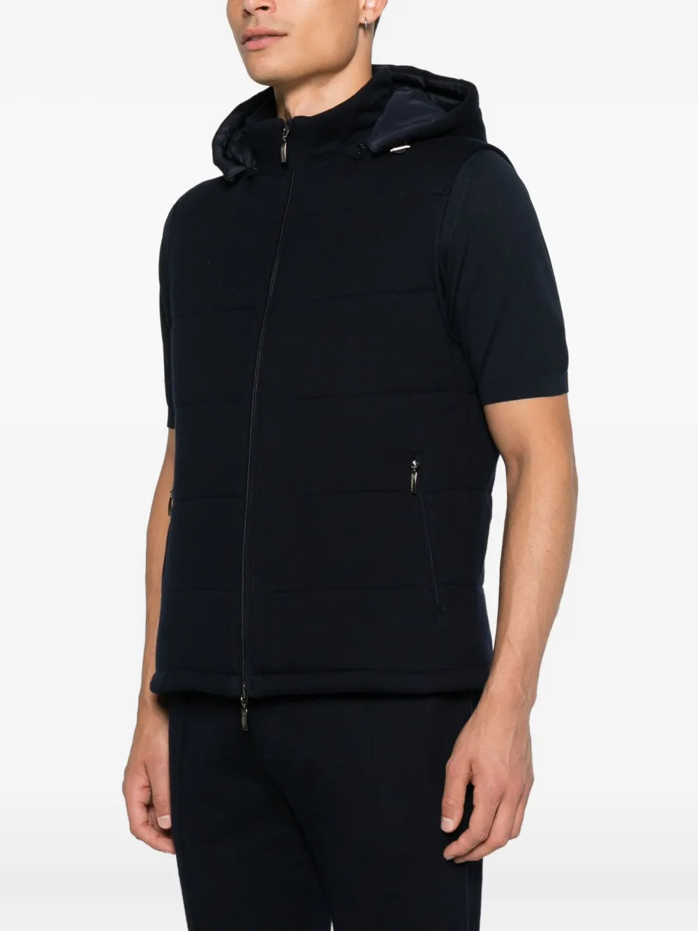 Doriani Cashmere Spencer met ritssluiting Blauw