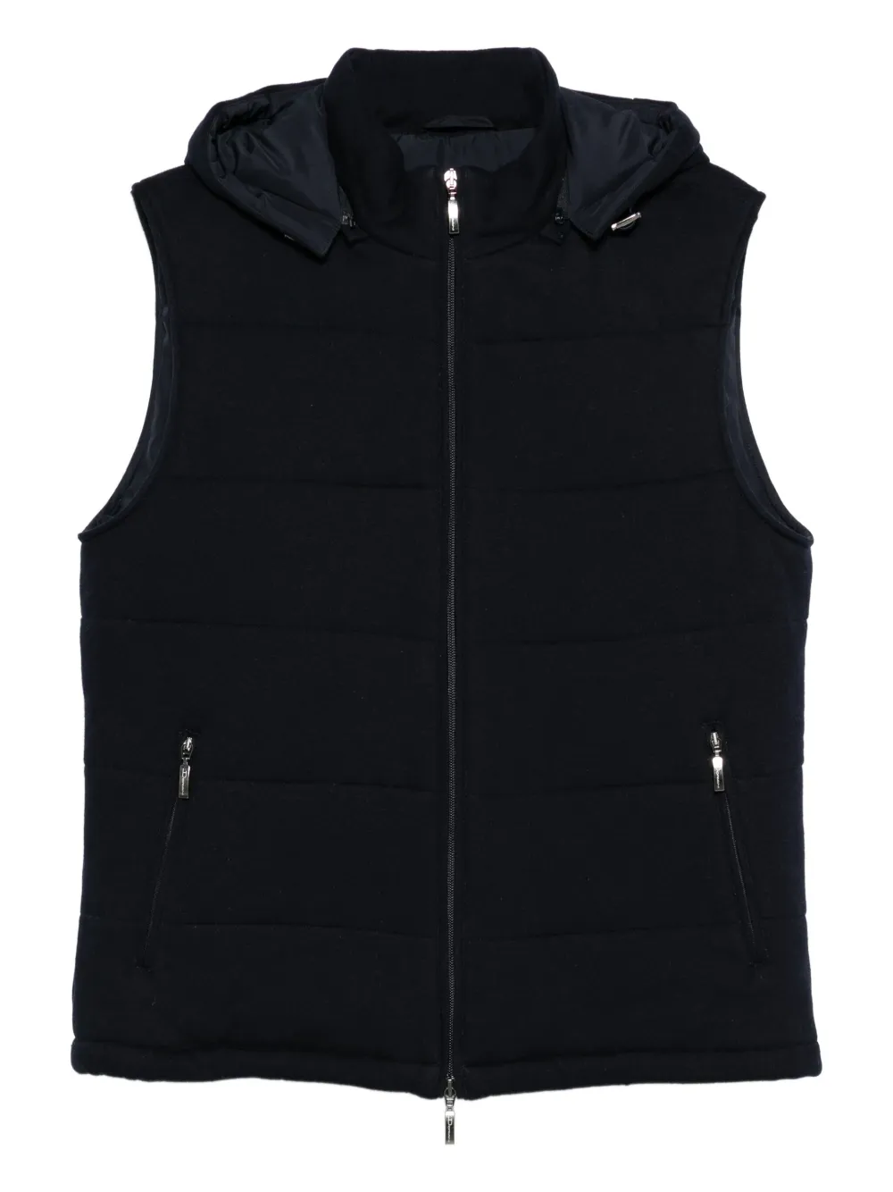 Doriani Cashmere zip-fastening vest | Blue | Image 1
