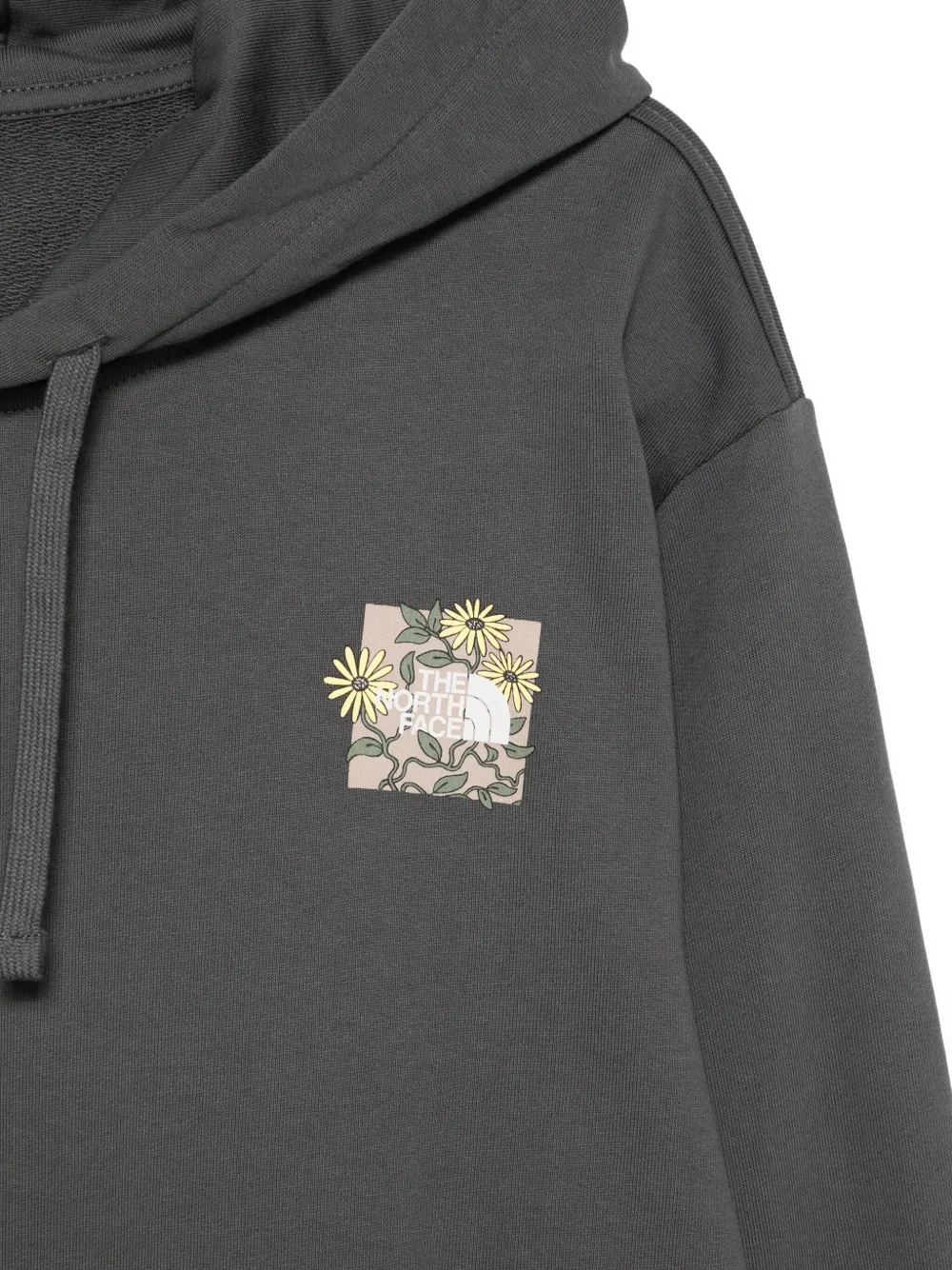 The North Face Hoodie met print Grijs