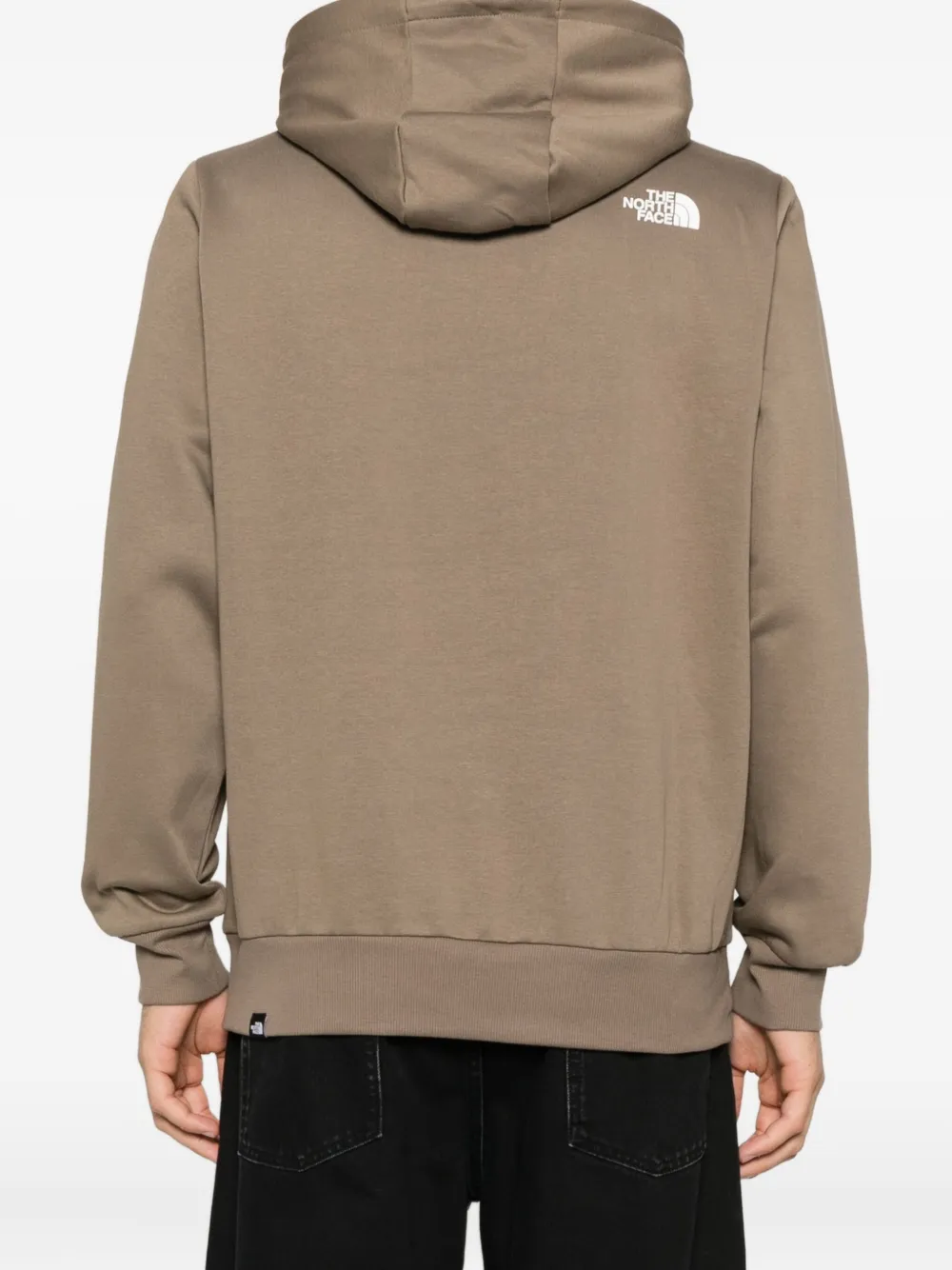 The North Face Hoodie met logodetail Bruin