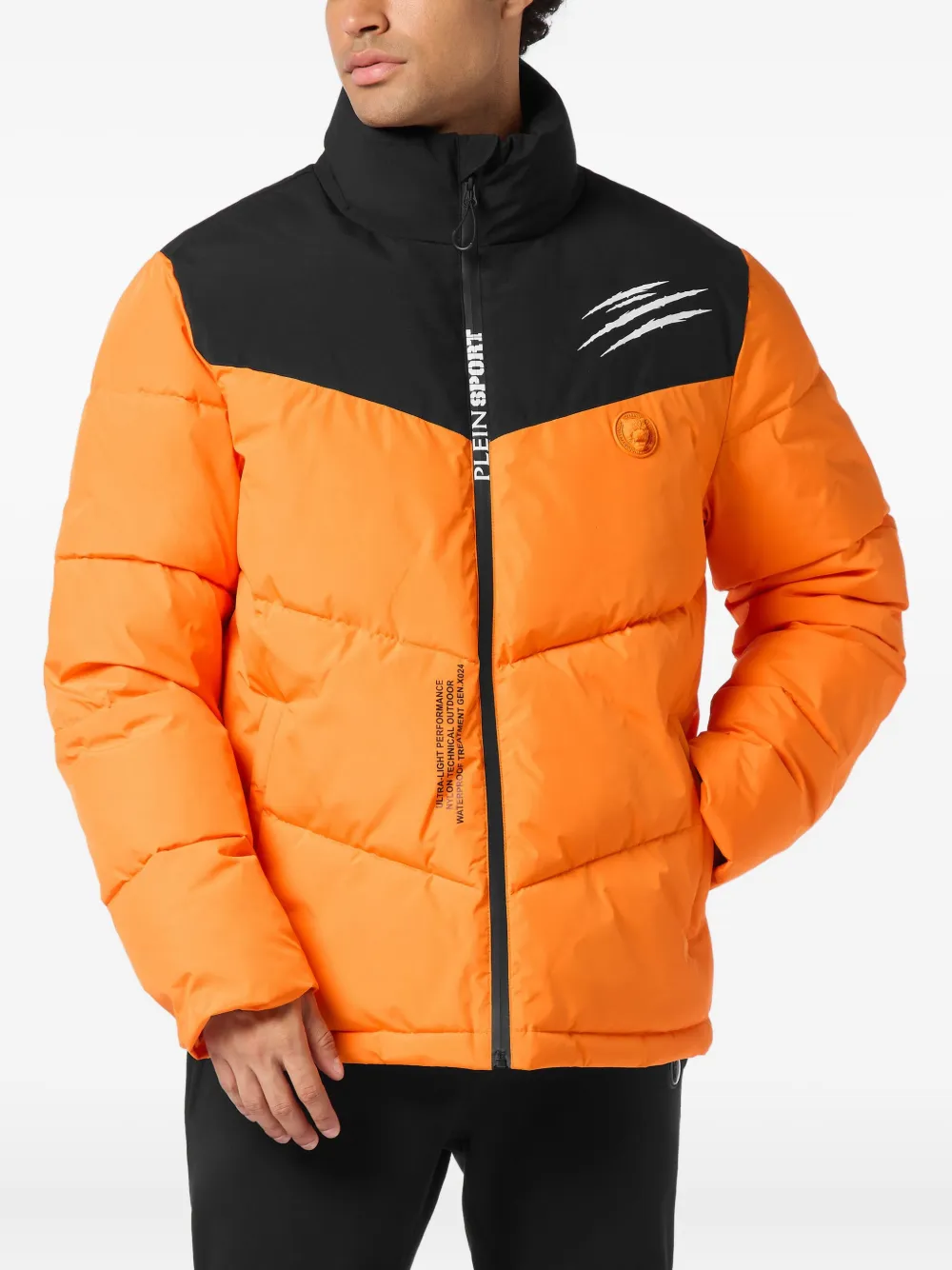 Plein Sport Scratch donsjack Oranje