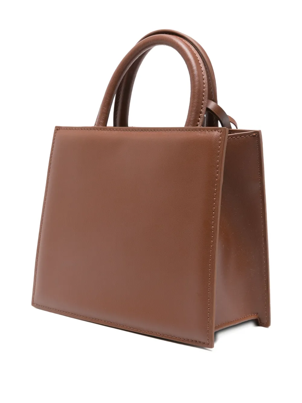 Mc2 Saint Barth Mini Shop Tote Bag In Brown