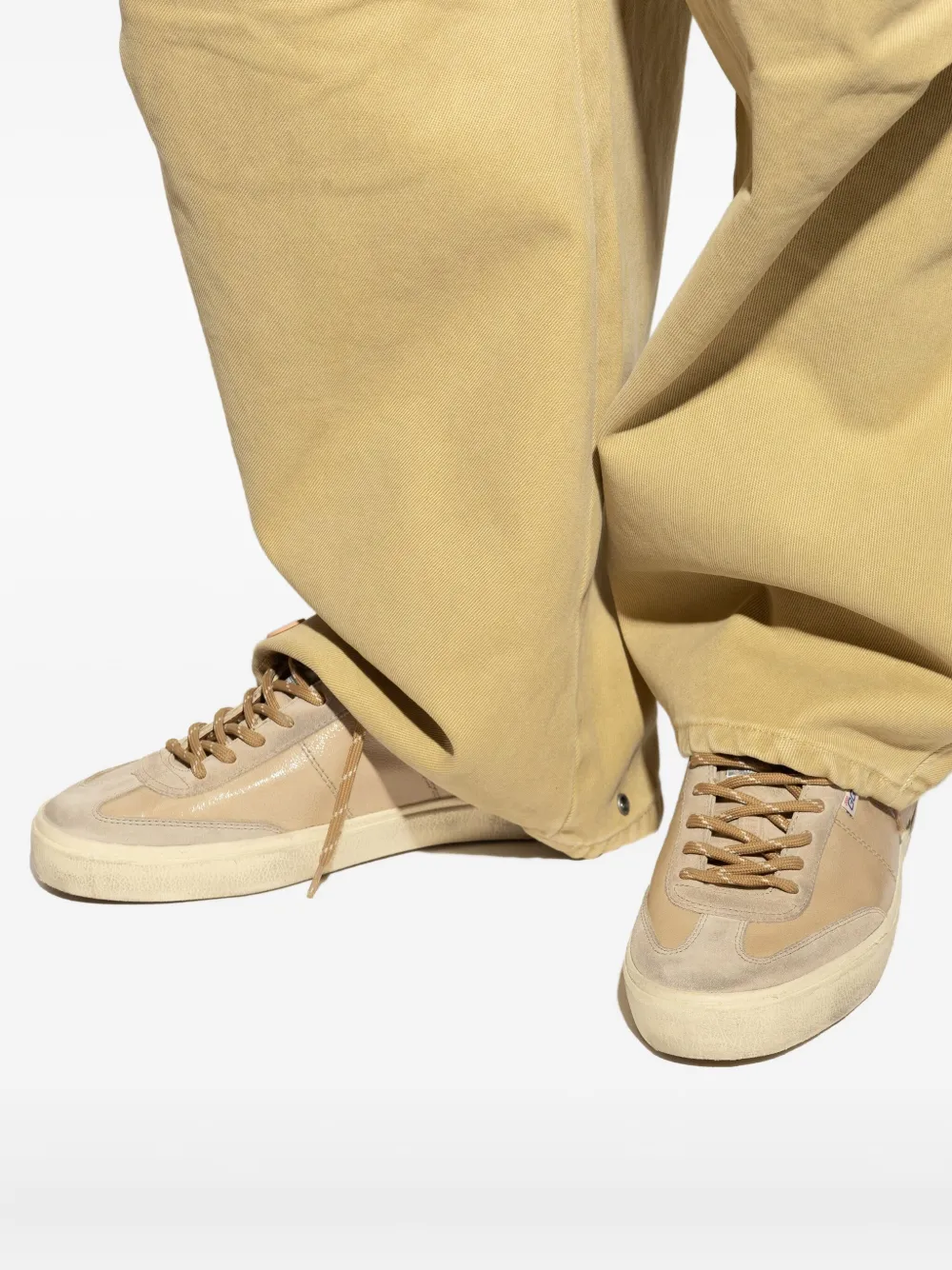 Golden Goose Soul Star lace-up trainers Beige