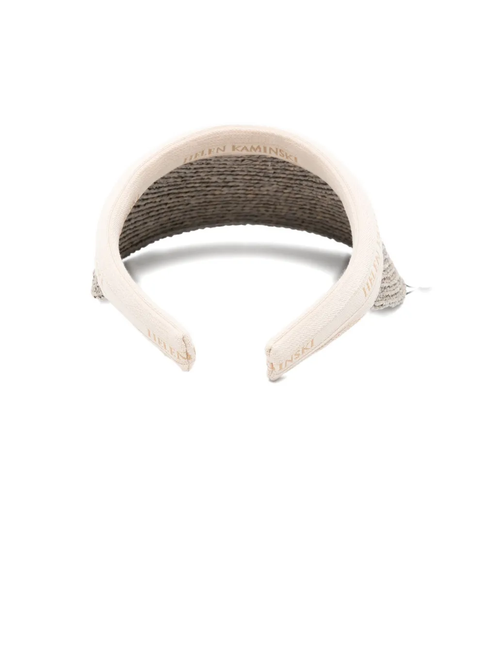 Helen Kaminski Bianca interwoven visor - Beige