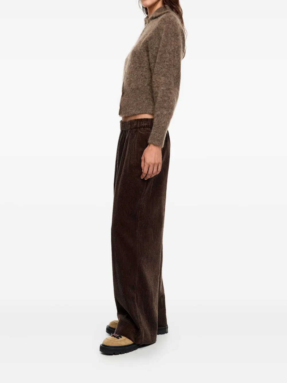 Bimba Y Lola Corduroy Trousers In Brown