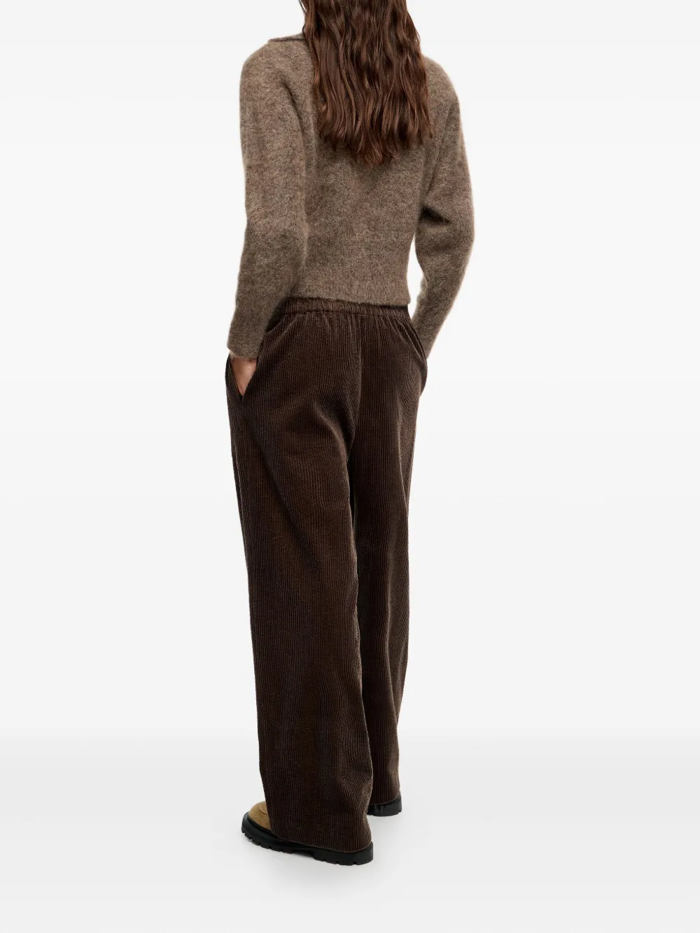 Bimba Y Lola Corduroy Trousers In Brown