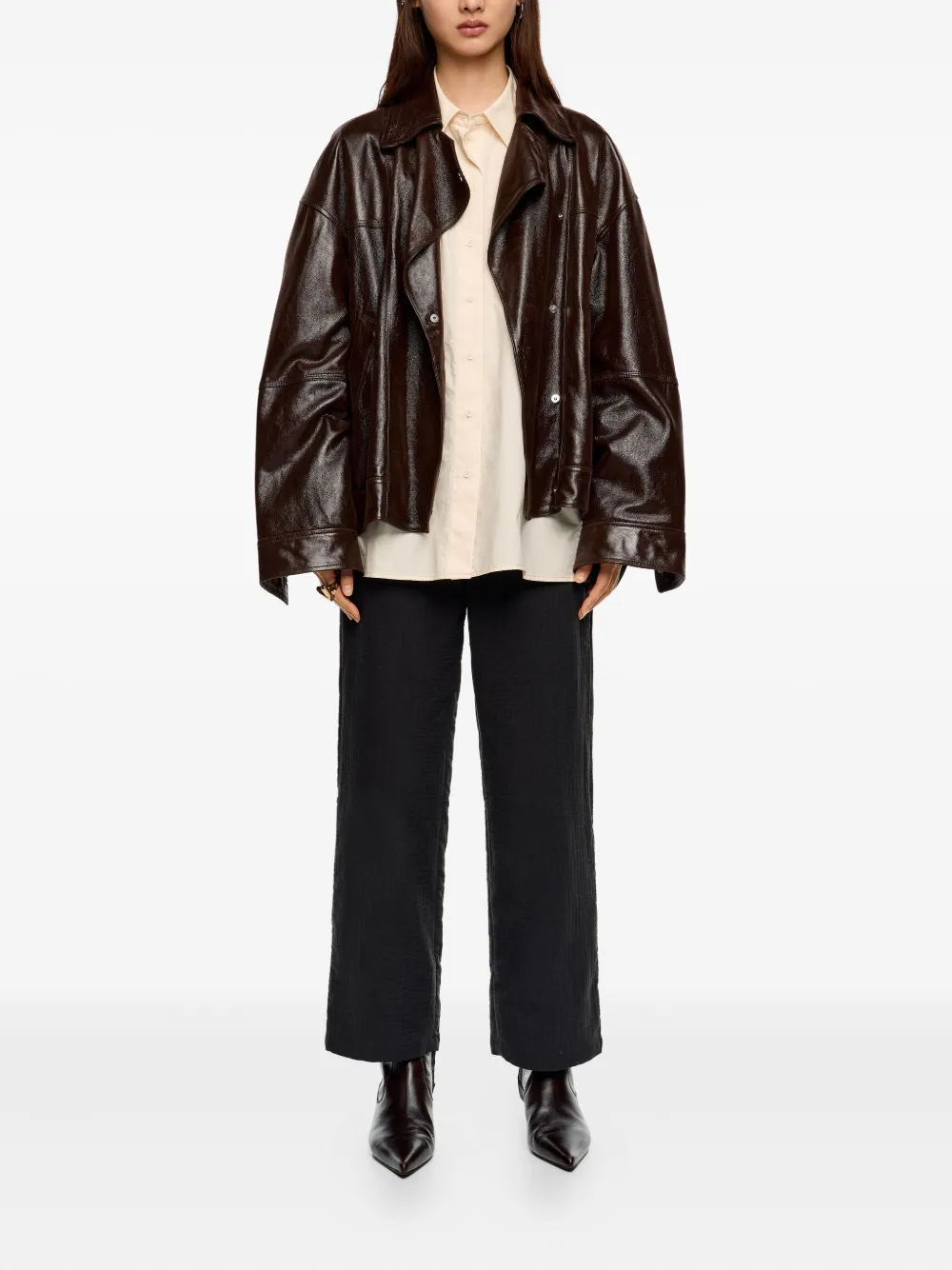 Bimba y Lola Broek met textuur - Grijs