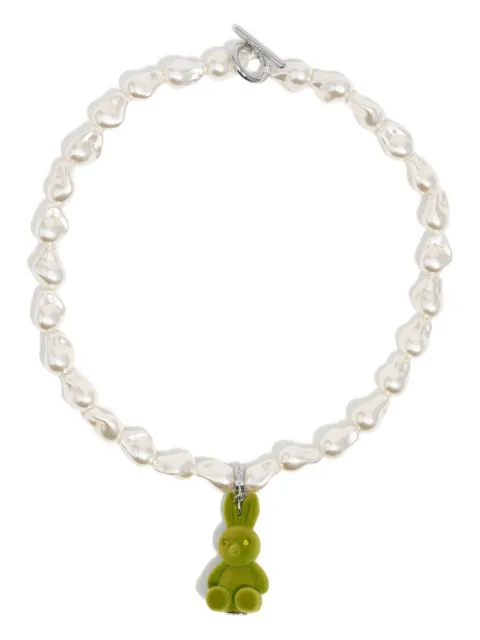 Bimba y Lola rabbit-pendant necklace
