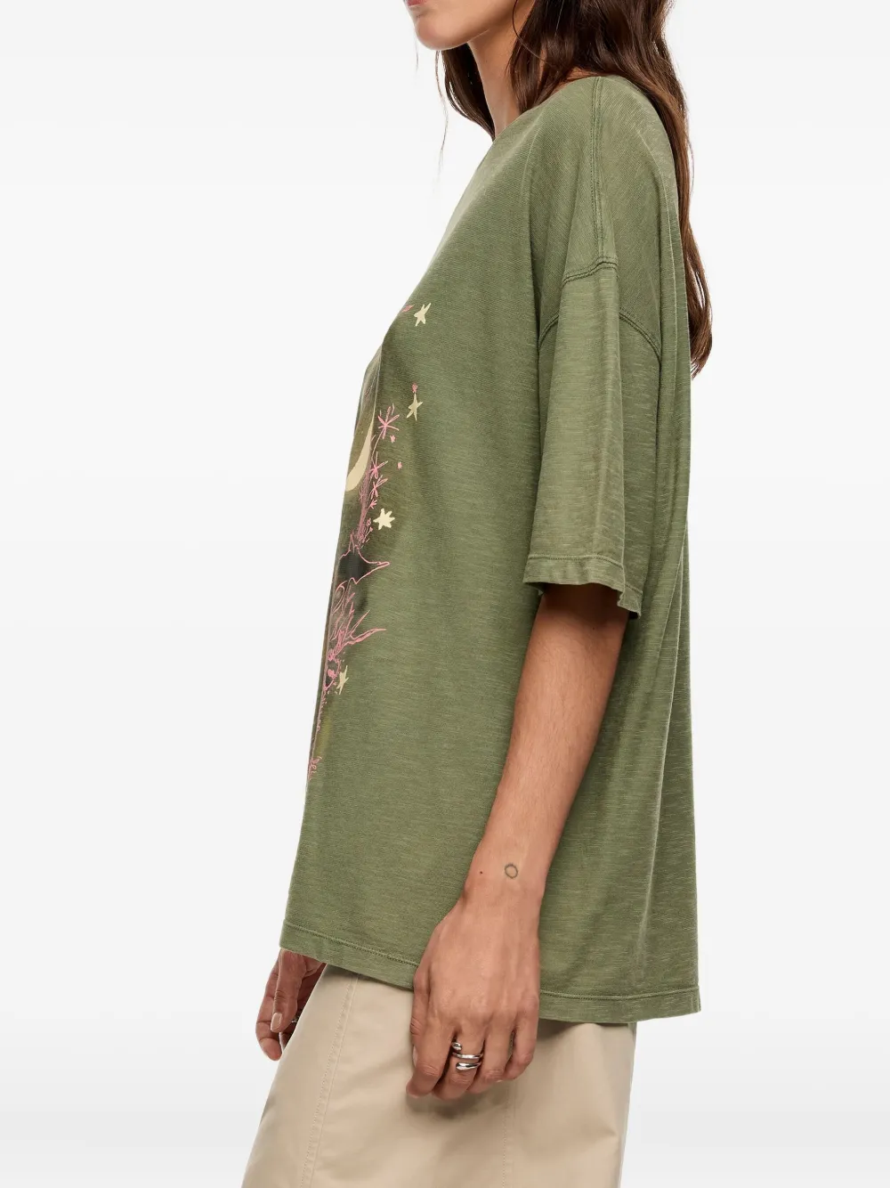 Bimba Y Lola Graphic-print T-shirt In Green