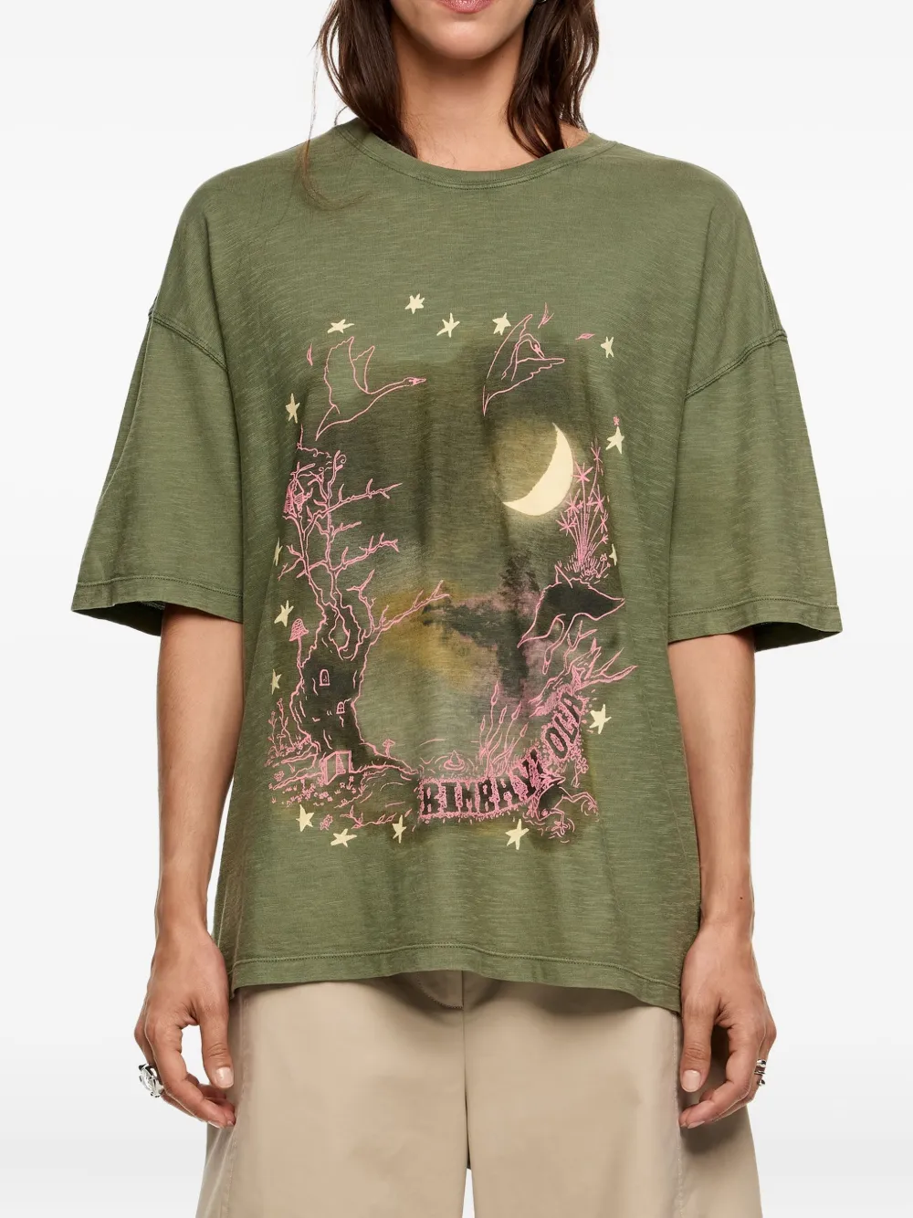 Bimba Y Lola Graphic-print T-shirt In Green