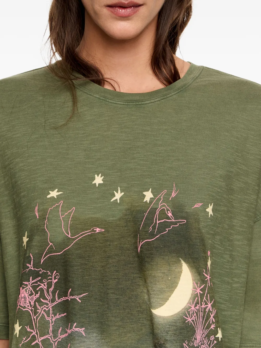 Bimba Y Lola Graphic-print T-shirt In Green