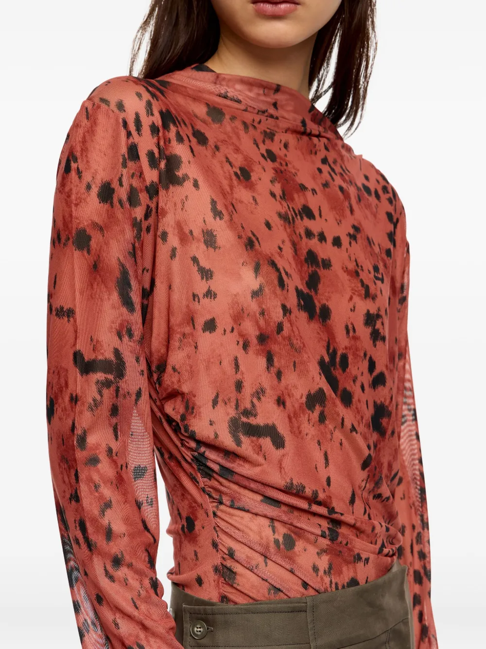 Bimba y Lola Gesmockte top Bruin