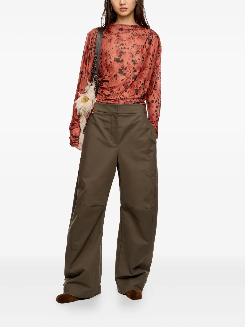 Bimba y Lola gathered printed top | Blouses | Image 2