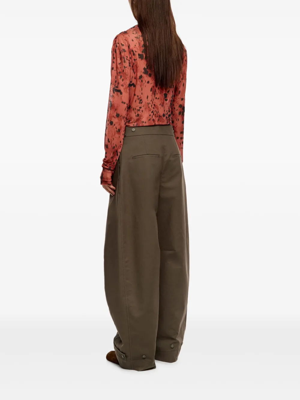 Bimba y Lola Gesmockte top Bruin