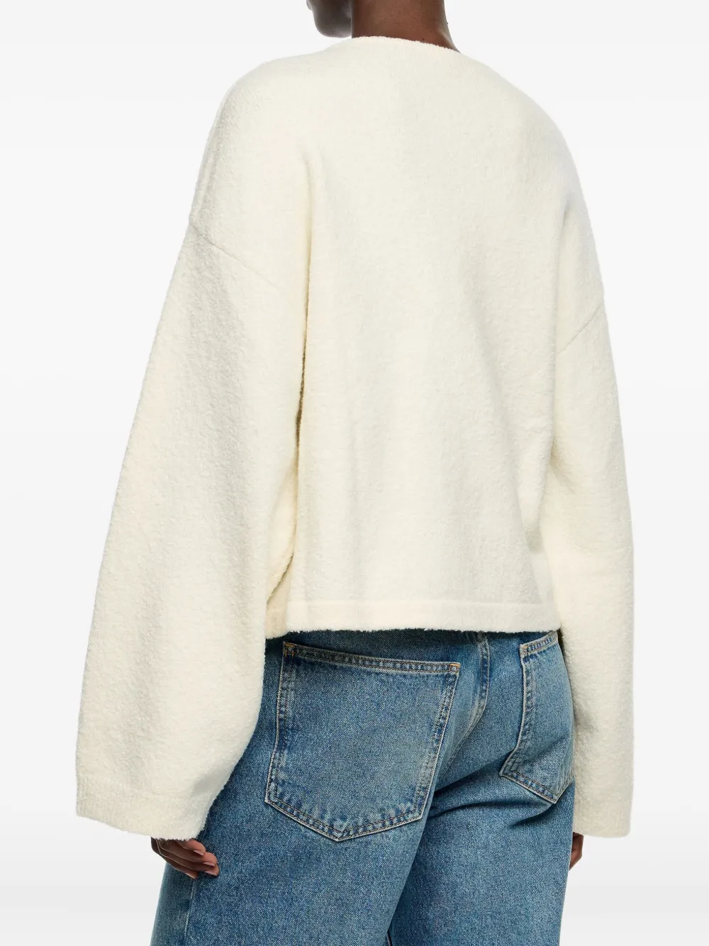 Bimba Y Lola Buttoned Cardigan In White