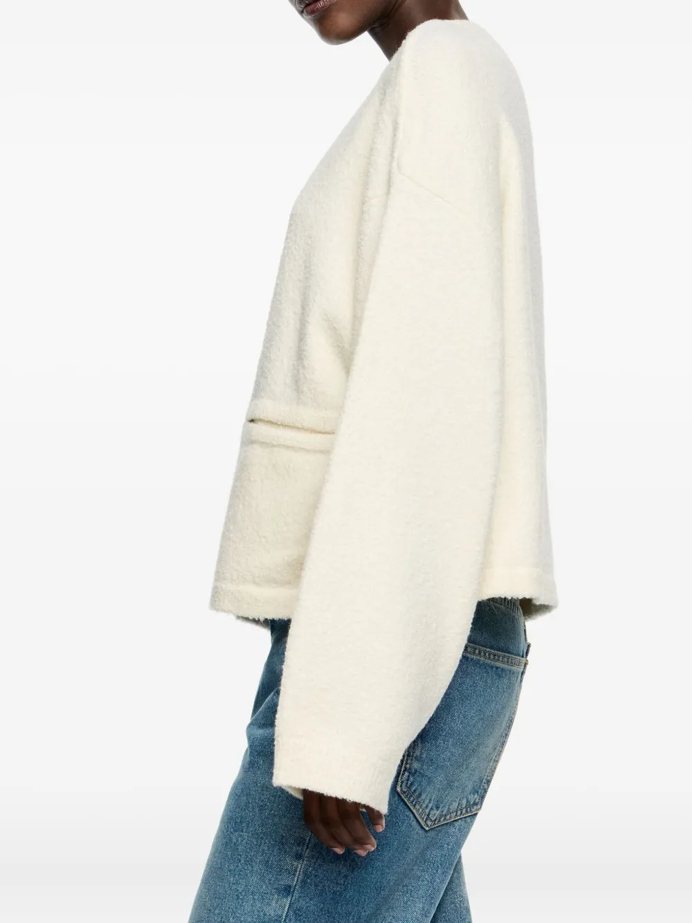 Bimba Y Lola Buttoned Cardigan In White