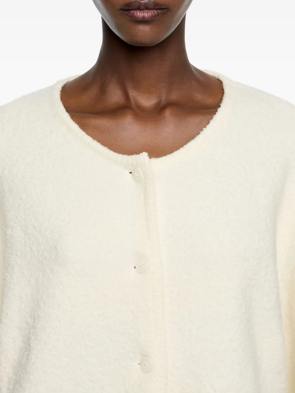 Bimba Y Lola Buttoned Cardigan In White