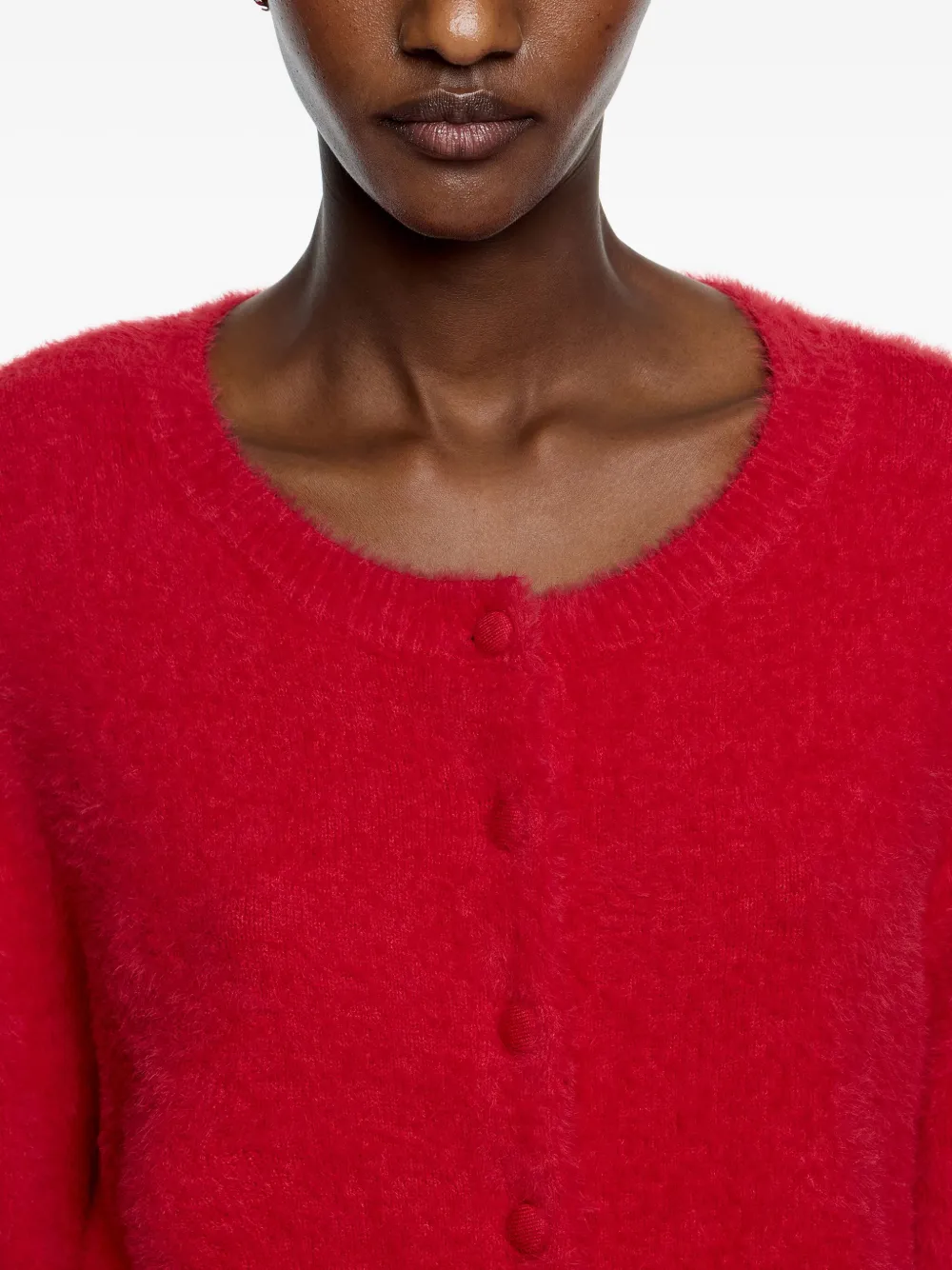 Bimba Y Lola Buttoned Cardigan In Red