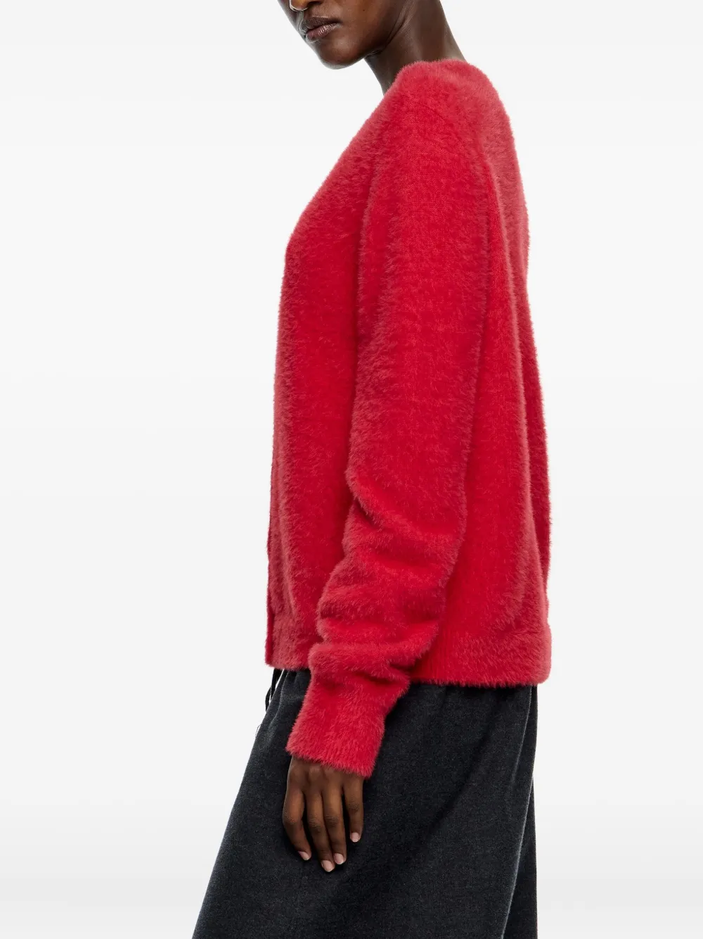 Bimba Y Lola Buttoned Cardigan In Red