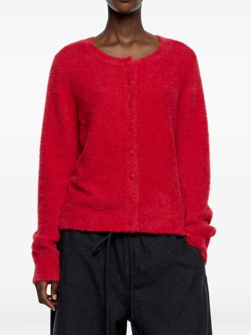 Bimba Y Lola Buttoned Cardigan In Red