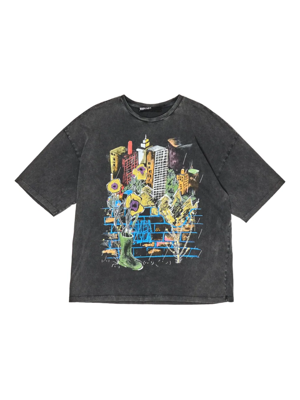 Bimba y Lola graphic-print T-shirt | Grey | Image 1
