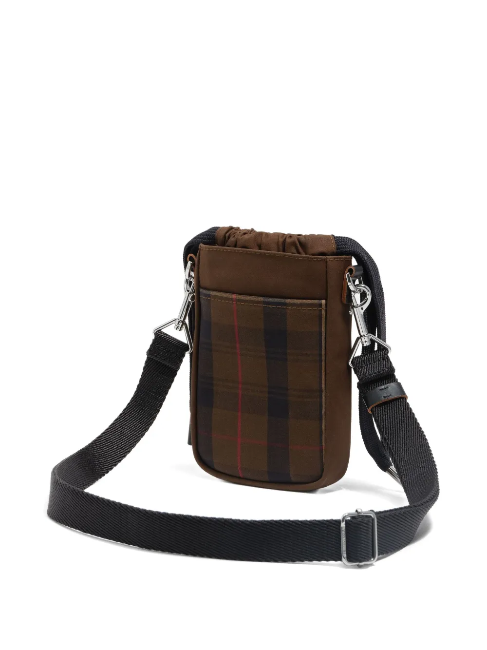 Bimba y Lola plaid drawstring phone bag | Image 2