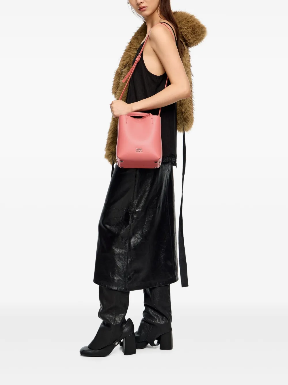 Bimba Y Lola Small Chihuahua Tote Bag In Pink