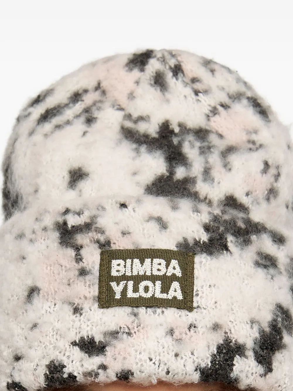 Bimba Y Lola Logo-patch Beanie In Gray