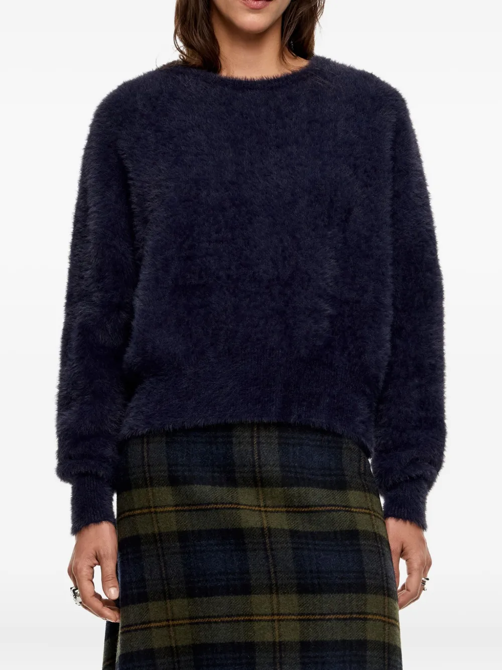 Bimba Y Lola Crew-neck Sweater In Blue