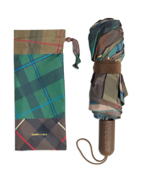 Bimba y Lola tartan umbrella