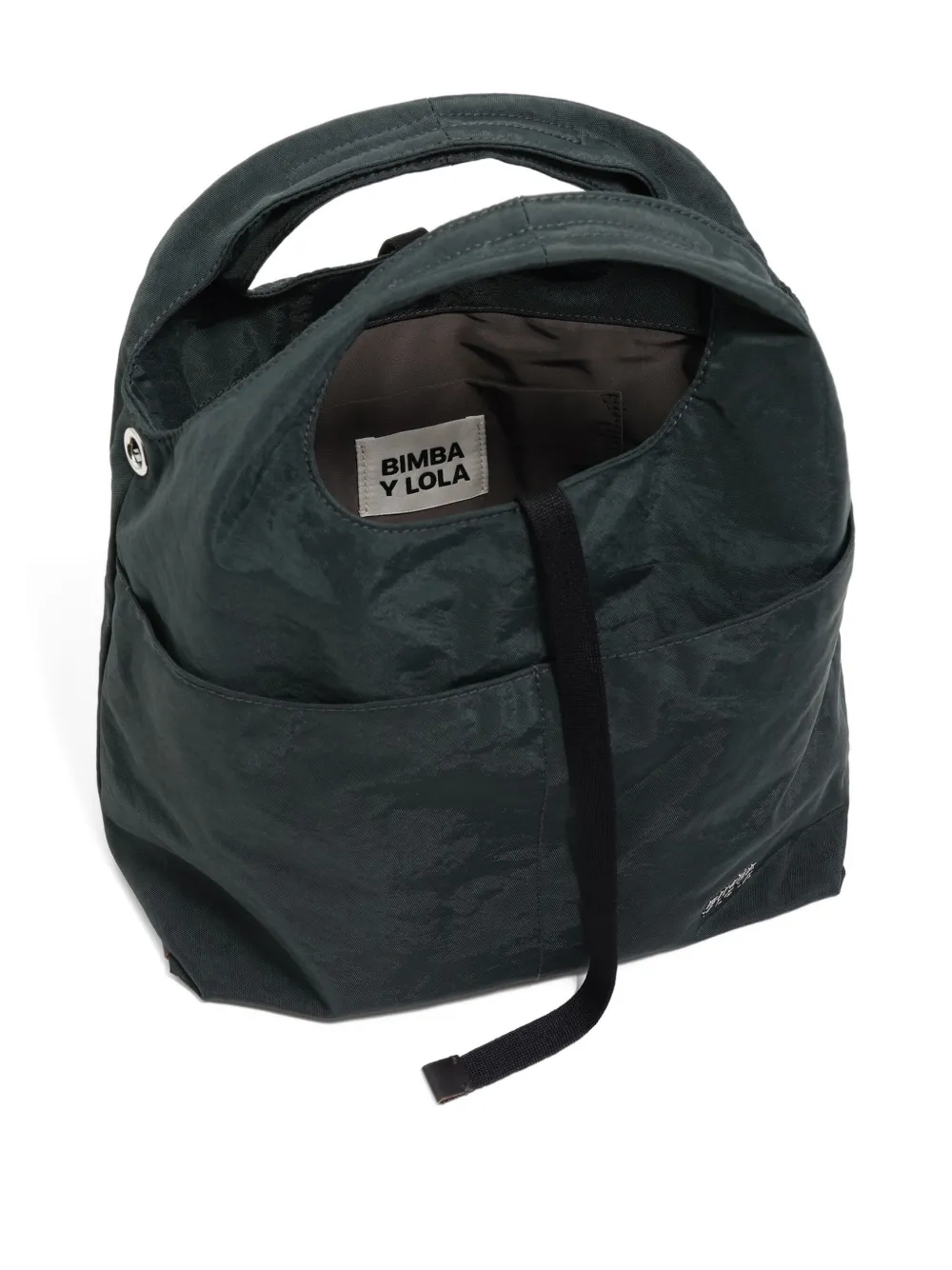 Bimba Y Lola Medium Logo-detail Tote Bag In Green