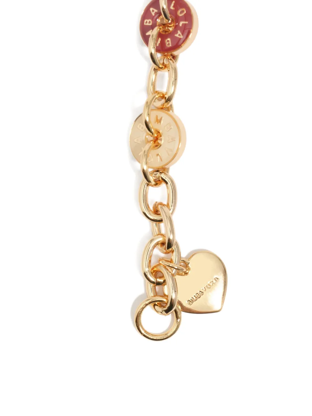 Bimba Y Lola Logo-charm Chain Bracelet In Gold
