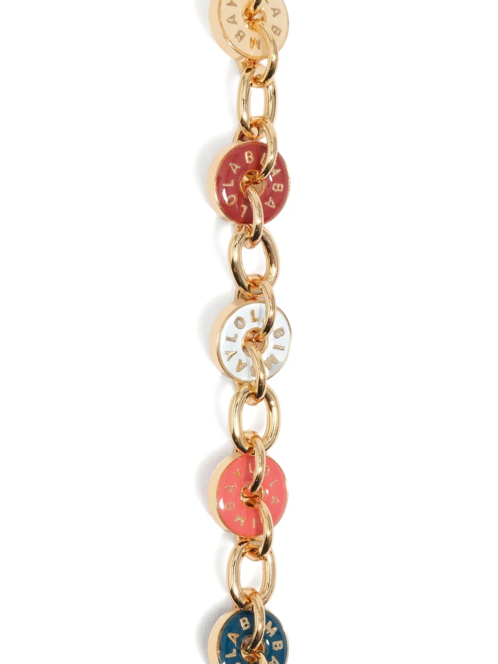 Bimba Y Lola Logo-charm Chain Bracelet In Gold