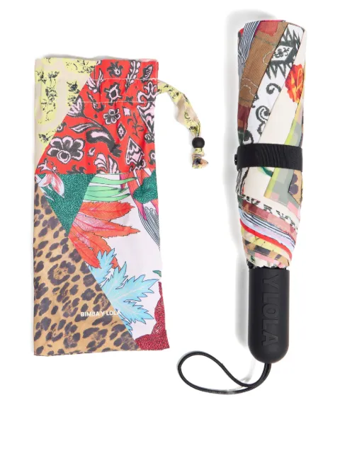 Bimba y Lola patchwork-print umbrella