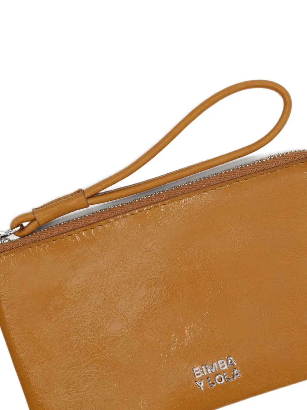 Bimba Y Lola Leather Zipped Wallet In Brown