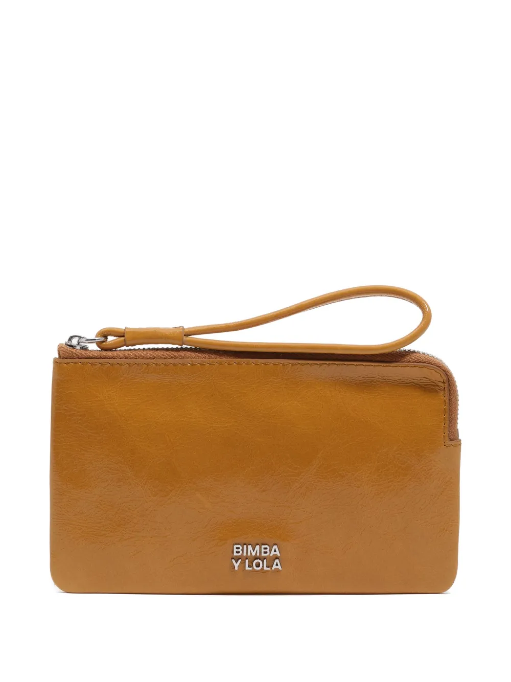 Bimba Y Lola Leather Zipped Wallet In Brown
