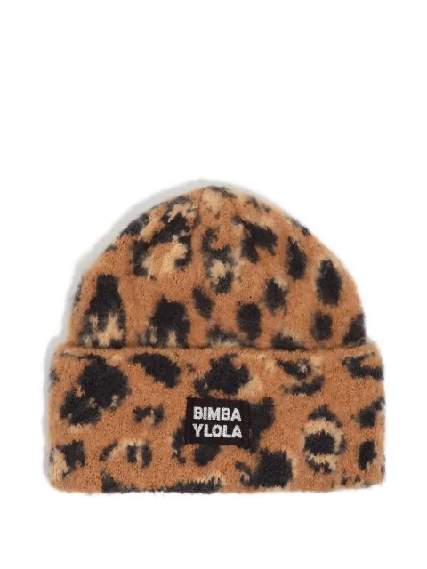 Bimba y Lola leopard logo hat