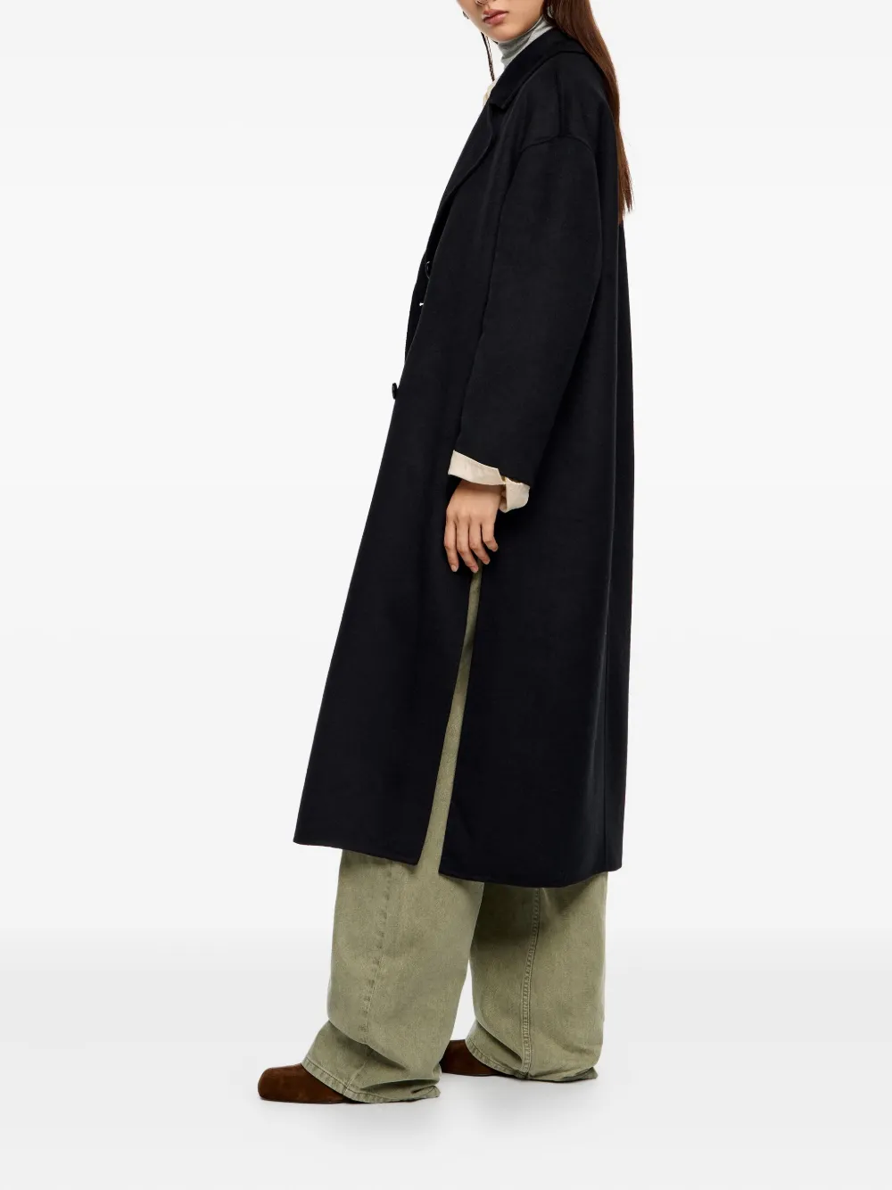 Bimba Y Lola Button Wool Coat In Multi