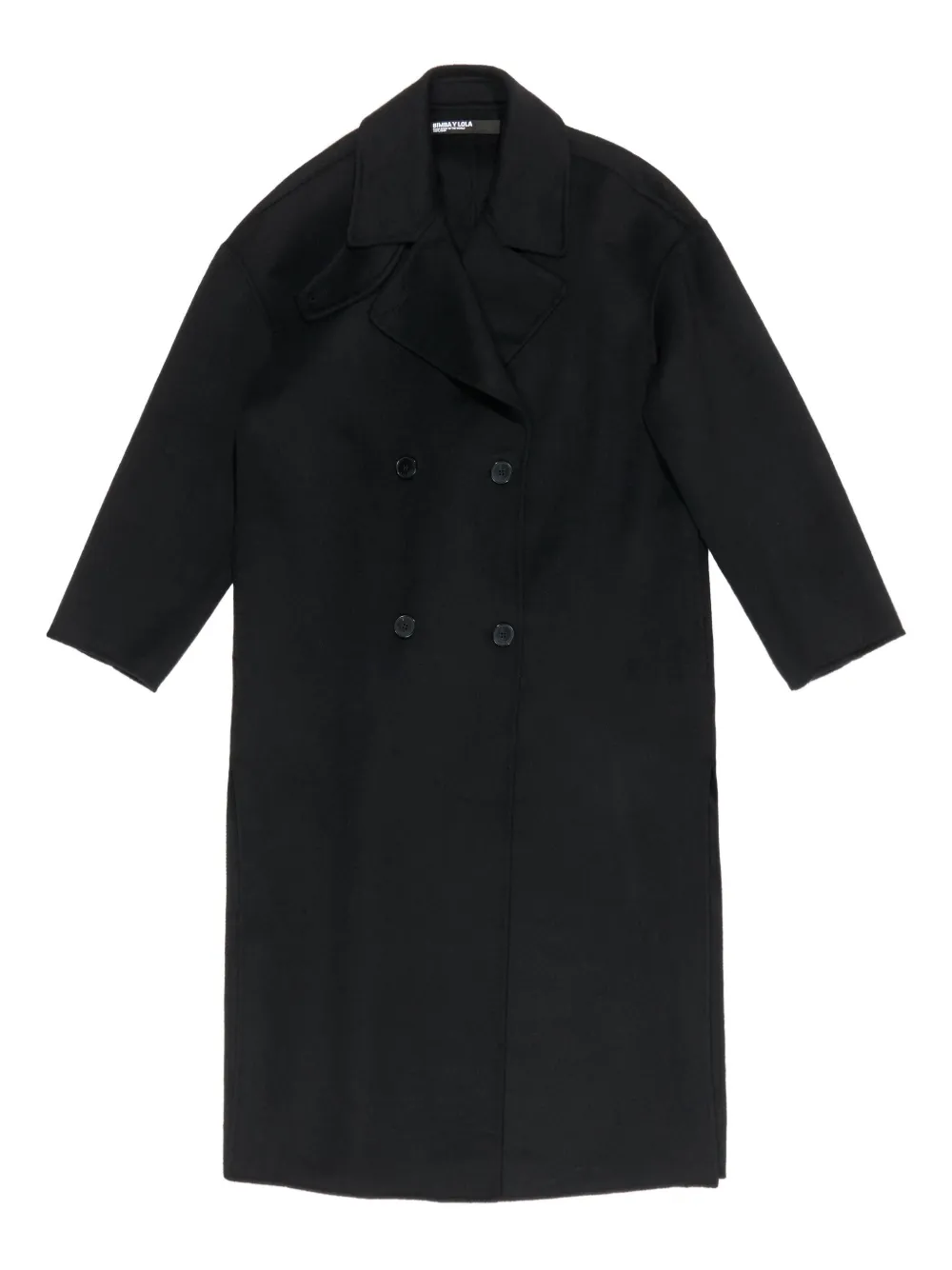 Bimba y Lola button wool coat | Black | Image 1