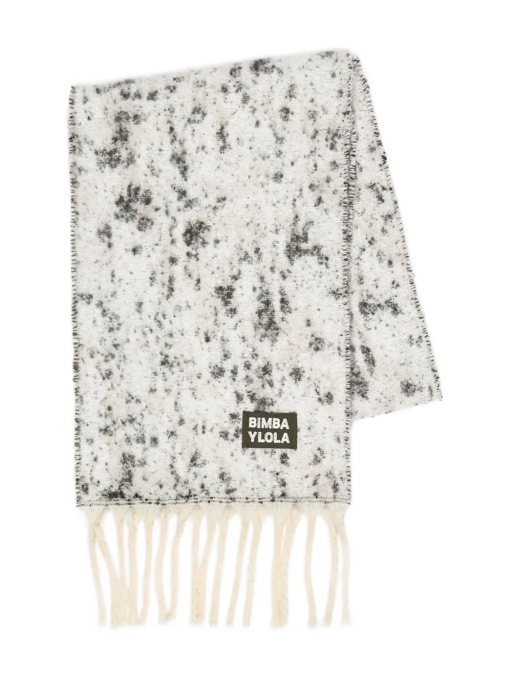 Bimba y Lola fringed scarf | White | Image 1