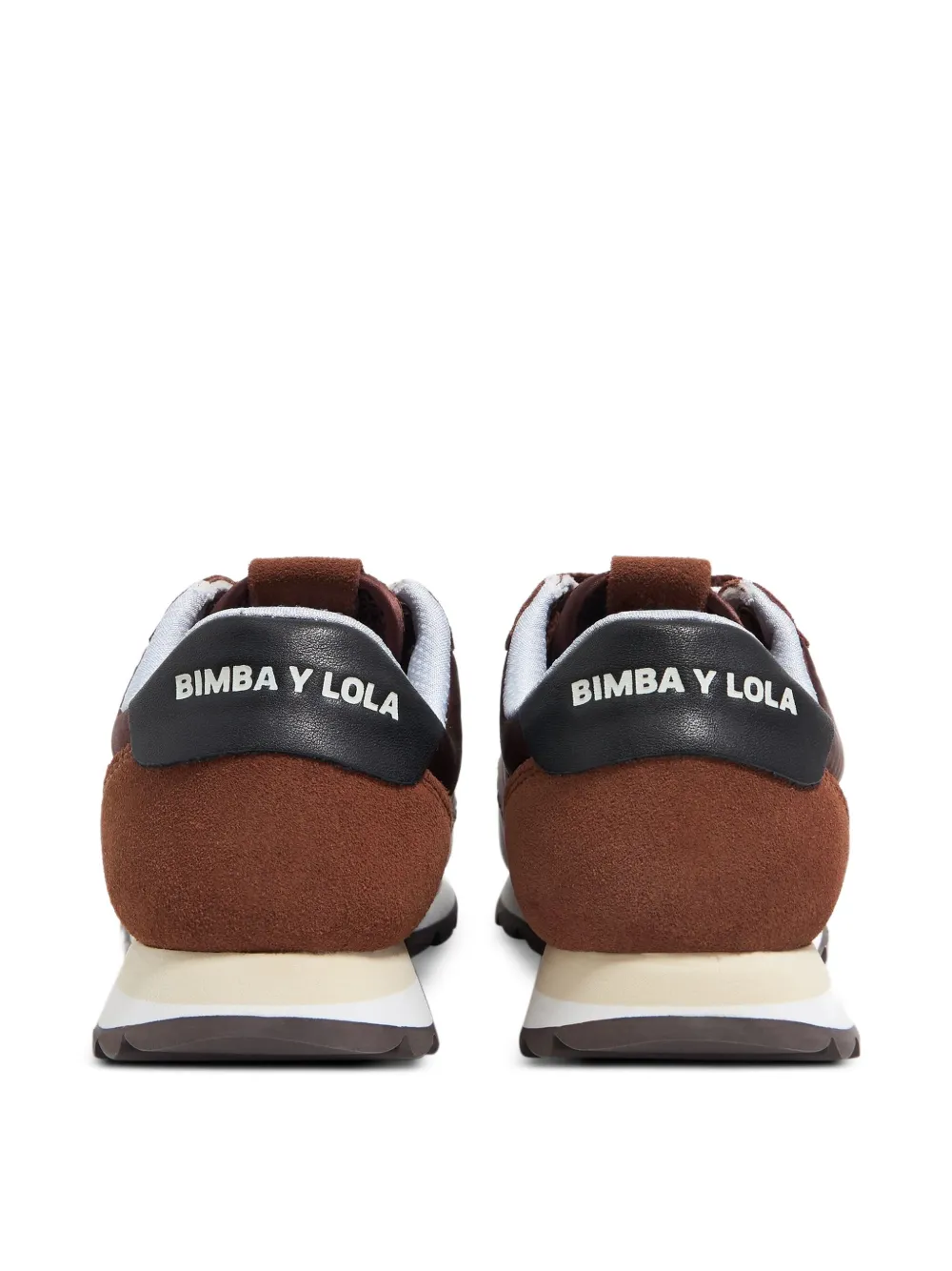 Bimba Y Lola 13 18 Scalloped-trim Sneakers In Brown