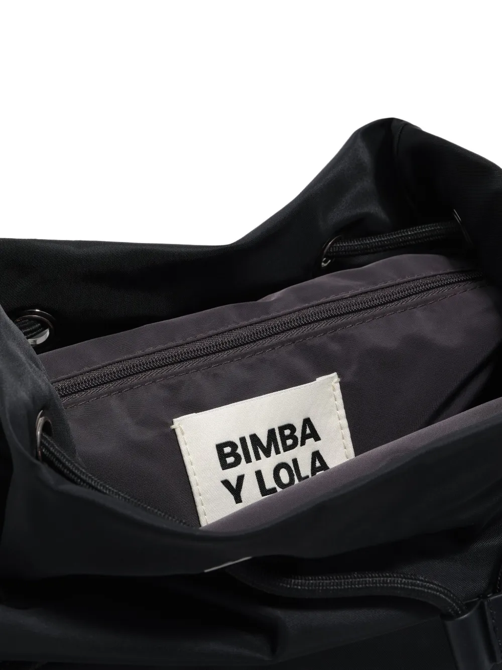 Bimba Y Lola Medium Flap-pocket Backpack In Black