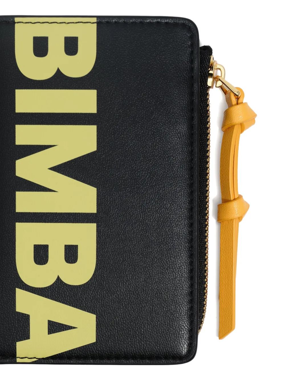 Bimba Y Lola Leather Flap Wallet In Black
